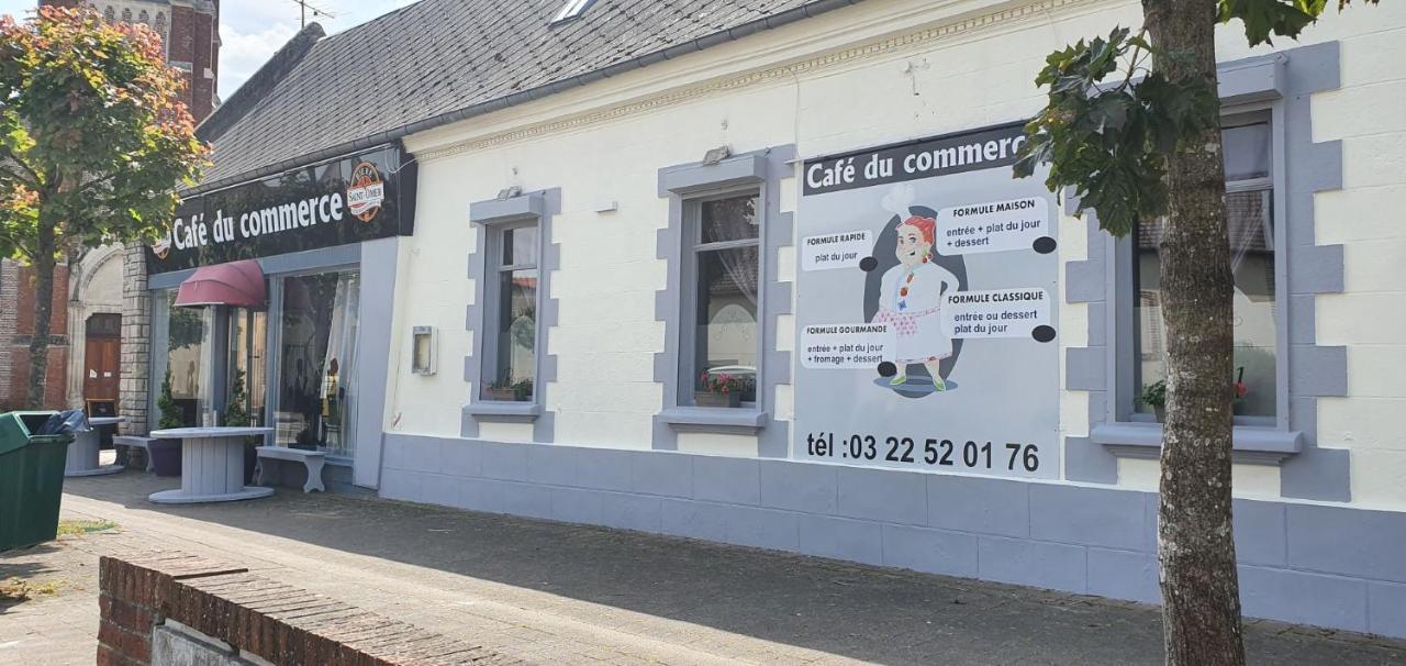 Hotel Restaurant Du Commerce Poulainville Exterior foto